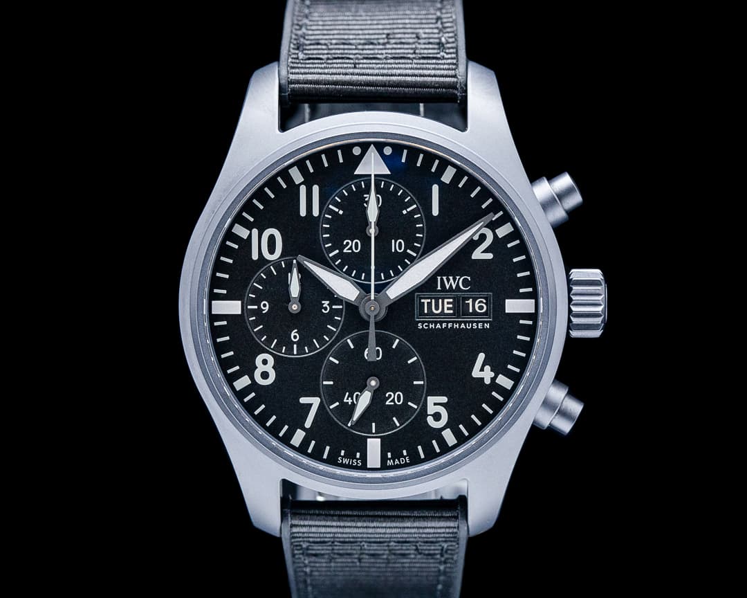 IWC IW388106 Pilot Chronograph 41MM TOP GUN Ceratanium Black Dial