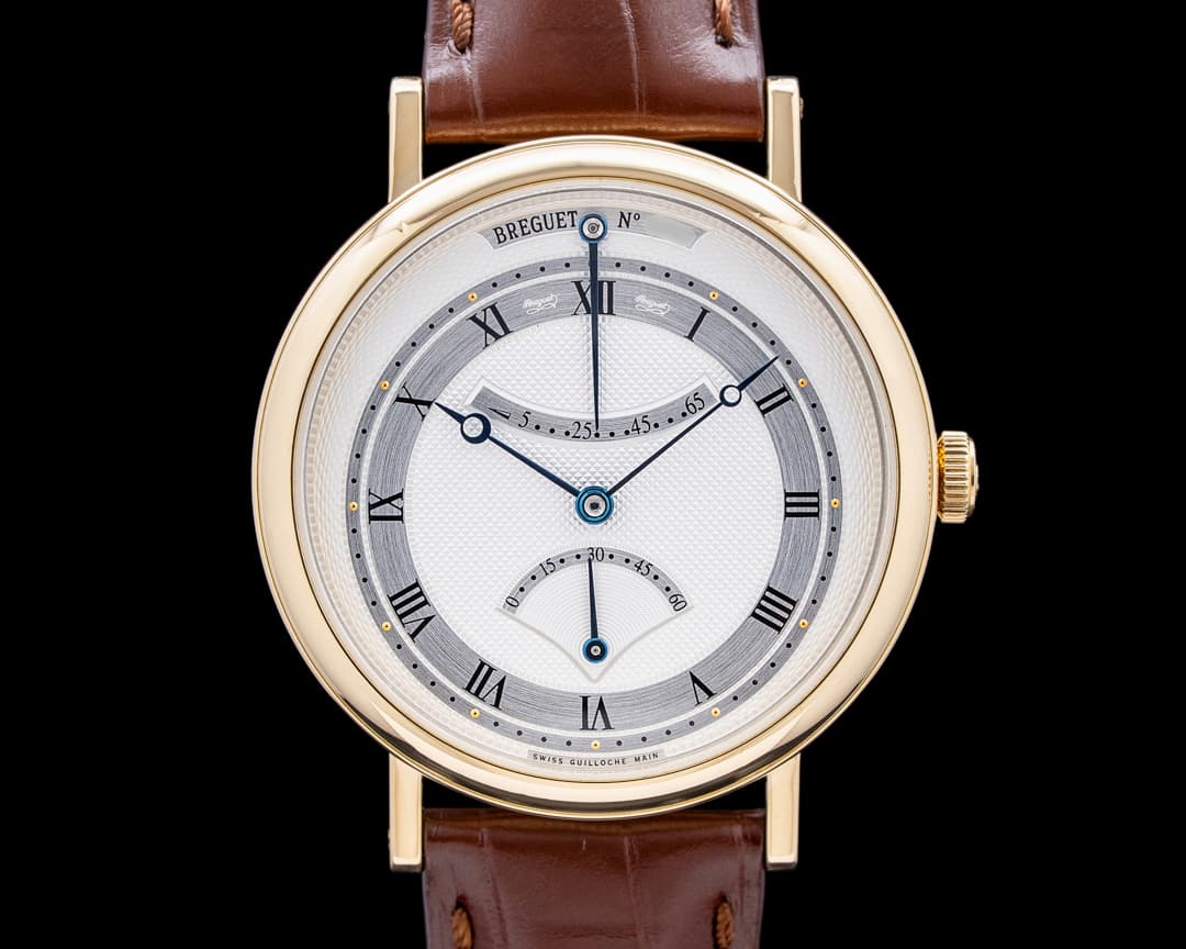 Breguet 5207BA Classique Retrograde Seconds 18K Yellow Gold Silver Dial