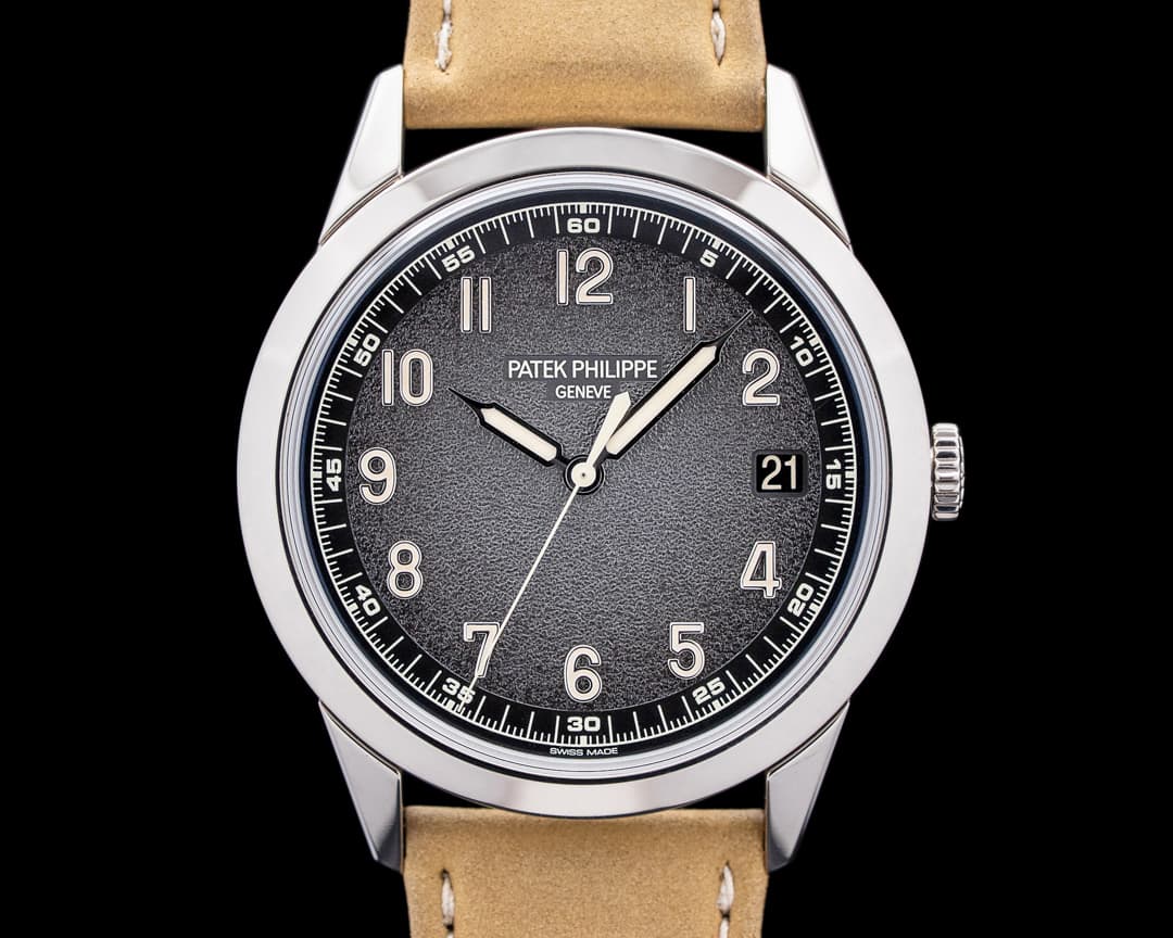 Patek Philippe 5226G Calatrava 18K White Gold Charcoal Gray Textured Dial 2024