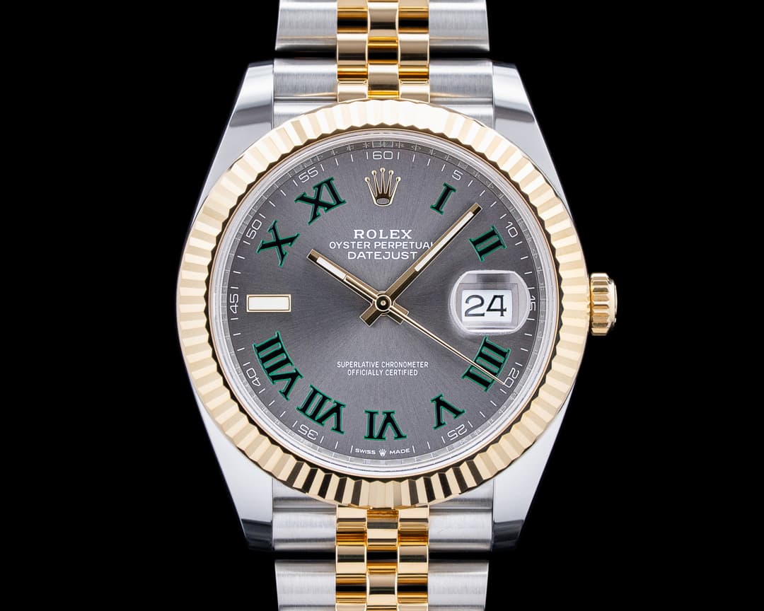 Rolex 126333 Datejust 41MM Jubilee 18K YG / SS Gray Roman Dial