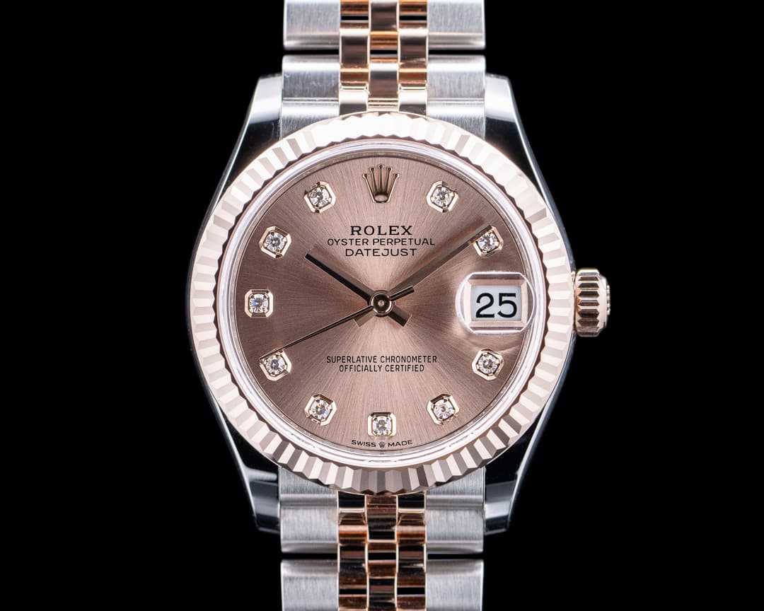 Rolex 278271 Datejust 31 18K Everose Gold / SS Sunburst Rose Dial 2025