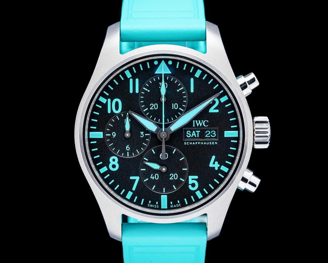 IWC Pilot's Chronograph Mercedes-AMG Petronas Titanium Black Dial 2025