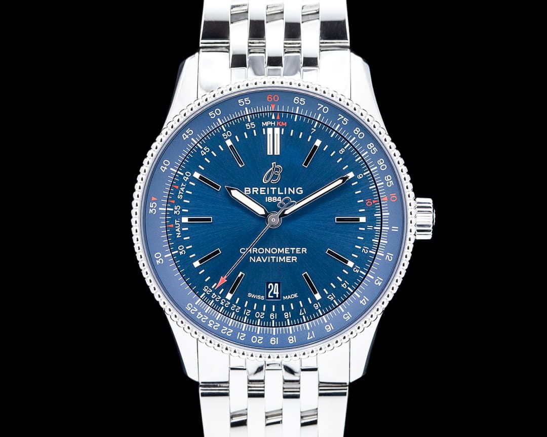 Breitling A17326161C1A1 Navitimer Automatic 41 SS Blue Dial