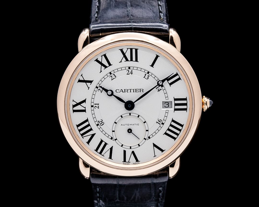 Cartier W6801005 Ronde Louis Cartier 18K Rose Gold White Dial