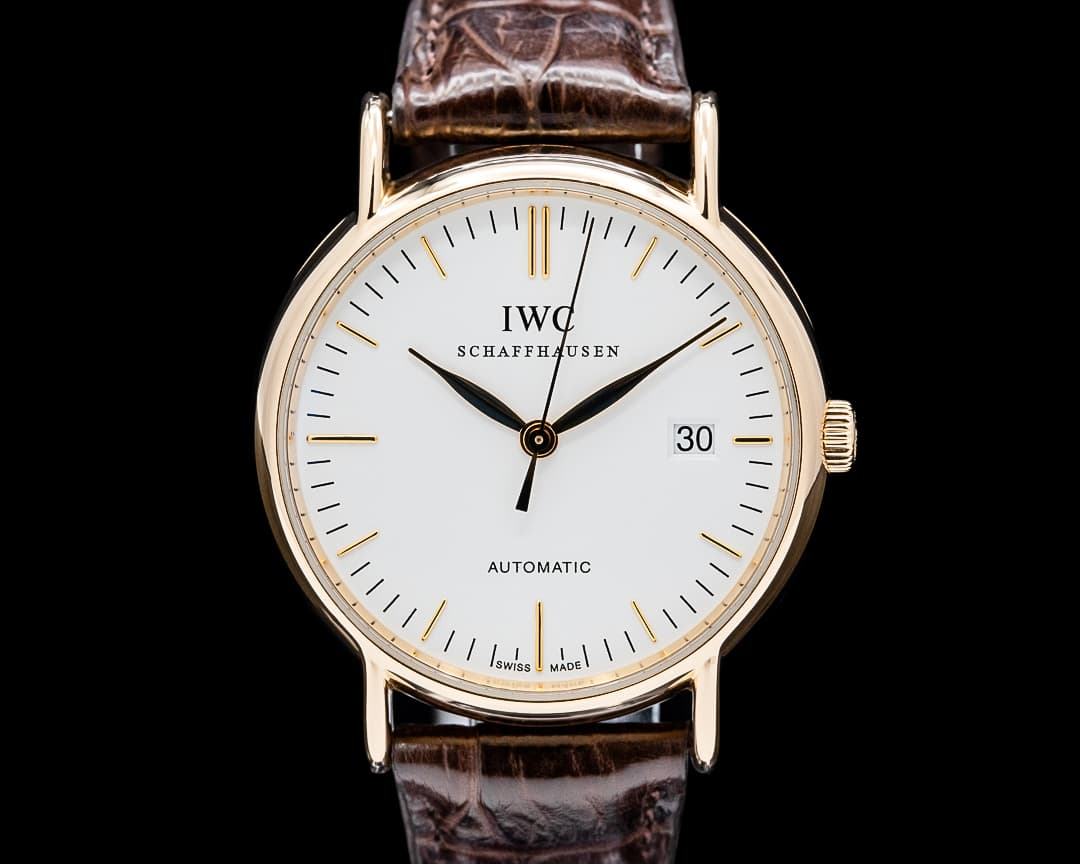 IWC IW356302 Portofino Automatic 18K Rose Gold White Dial