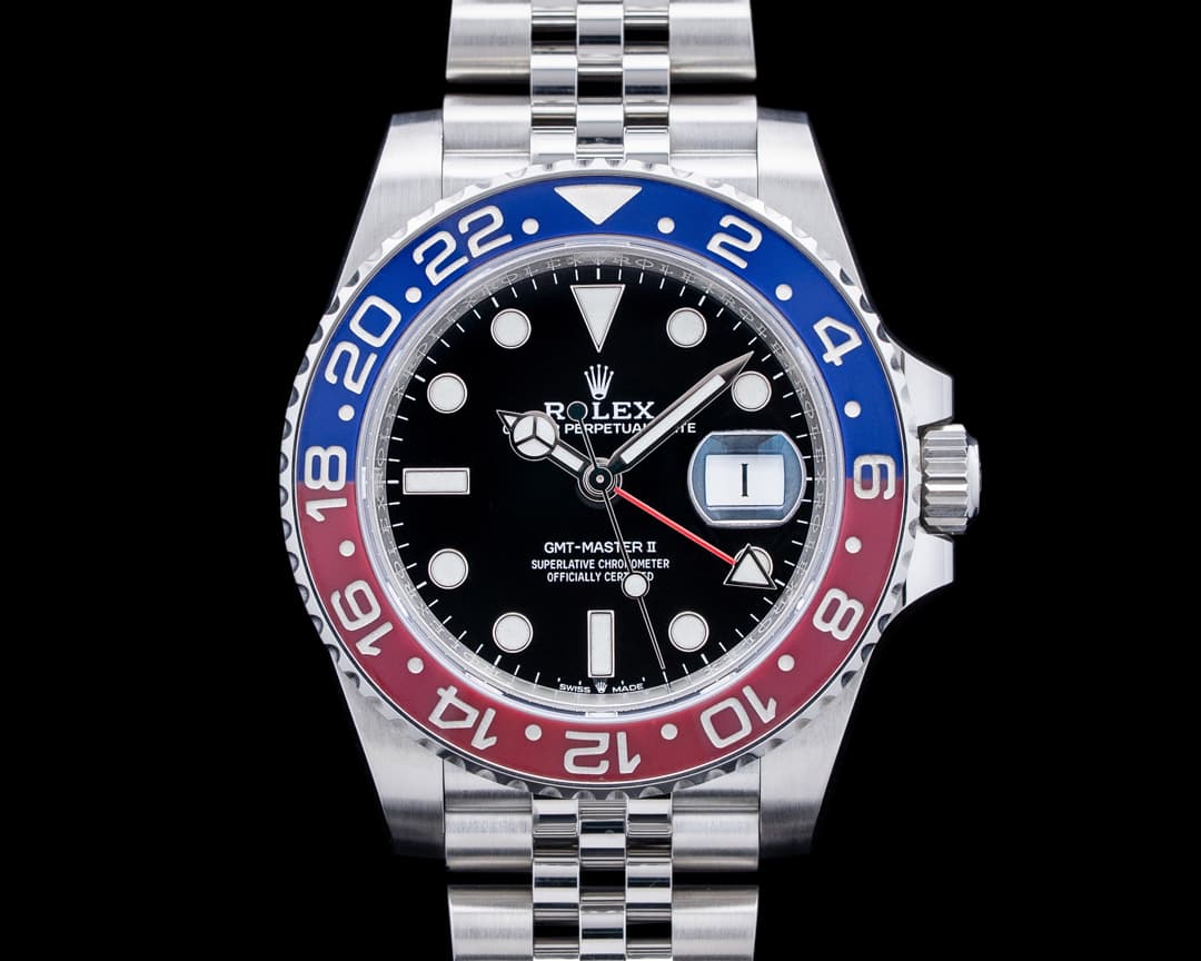 Rolex 126710BLRO GMT-Master II "Pepsi" Jubilee SS Black Dial
