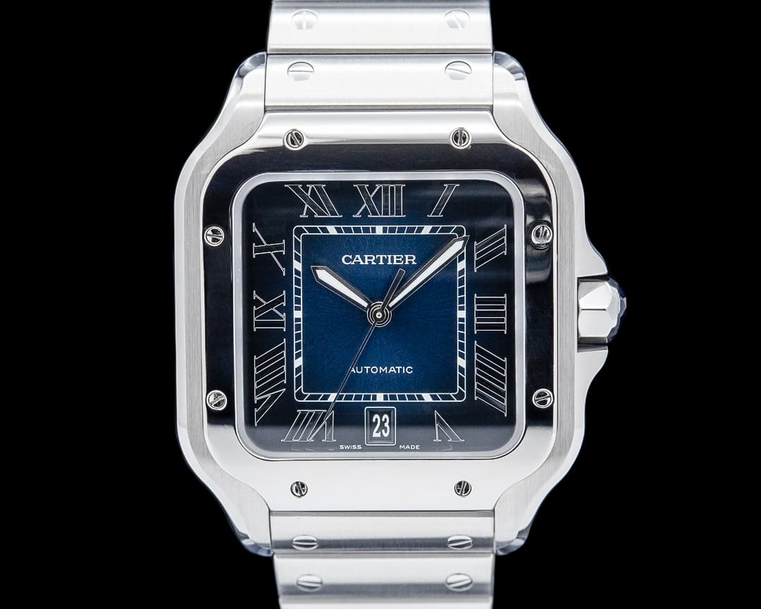 Cartier WSSA0030 Santos de Cartier Large SS Blue Dial