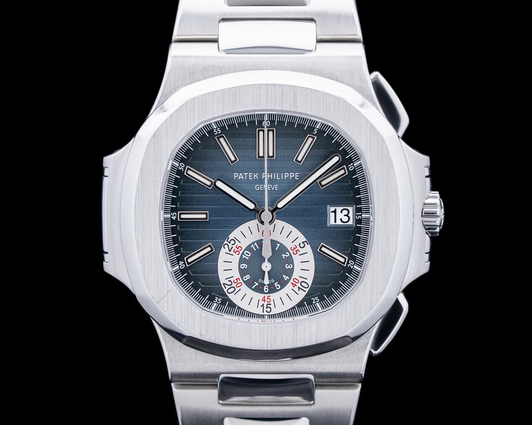 Patek Philippe 5980 Nautilus Chronograph SS Blue Dial