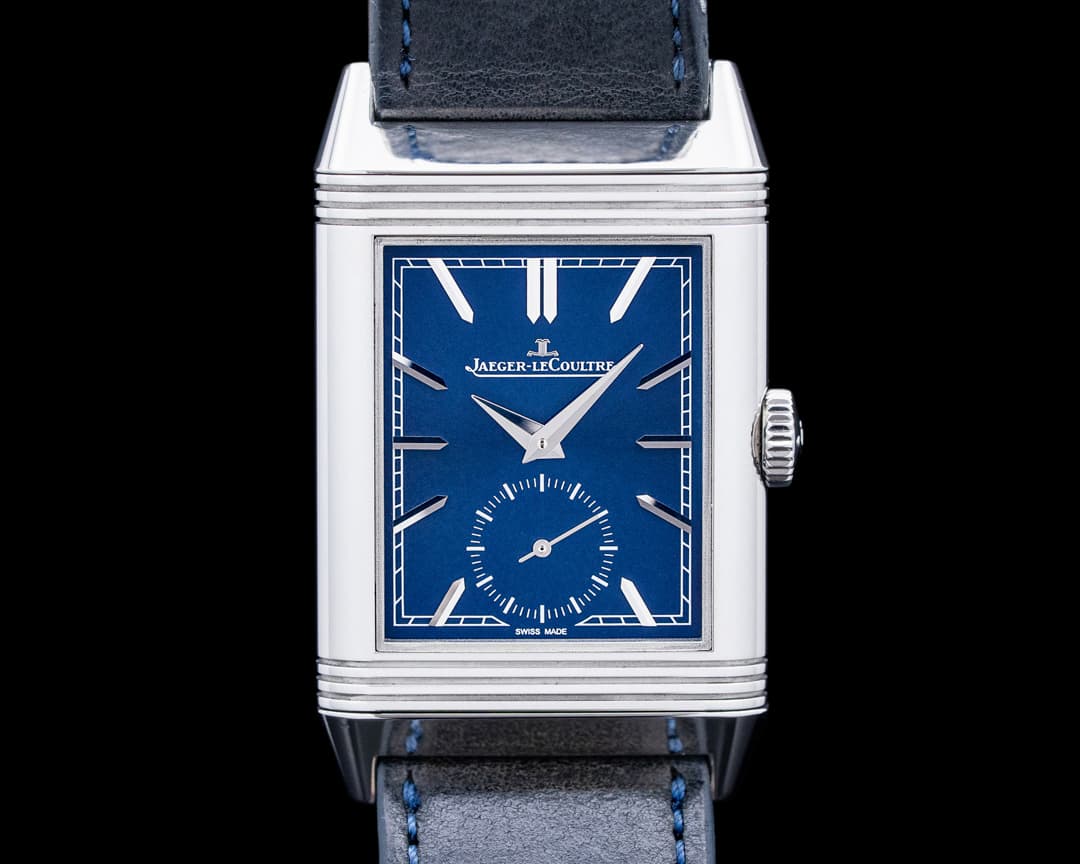 Jaeger LeCoultre Q3978480 Reverso Tribute Monoface SS Blue Dial