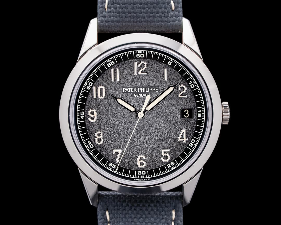 Patek Philippe 5226G Calatrava 18K White Gold Charcoal Gray Textured Dial