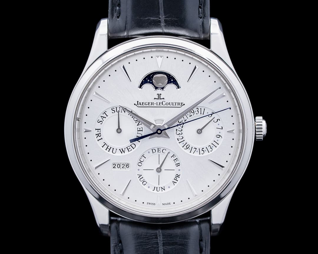 Jaeger LeCoultre Q114842J Master Ultra Thin Perpetual Calendar SS Silver Dial