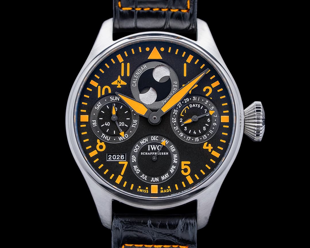 IWC IW502618 Big Pilots Perpetual Calendar SS Black Dial