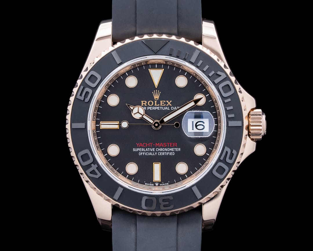 Rolex 126655 Yacht-Master 40 Everose Gold Black Dial