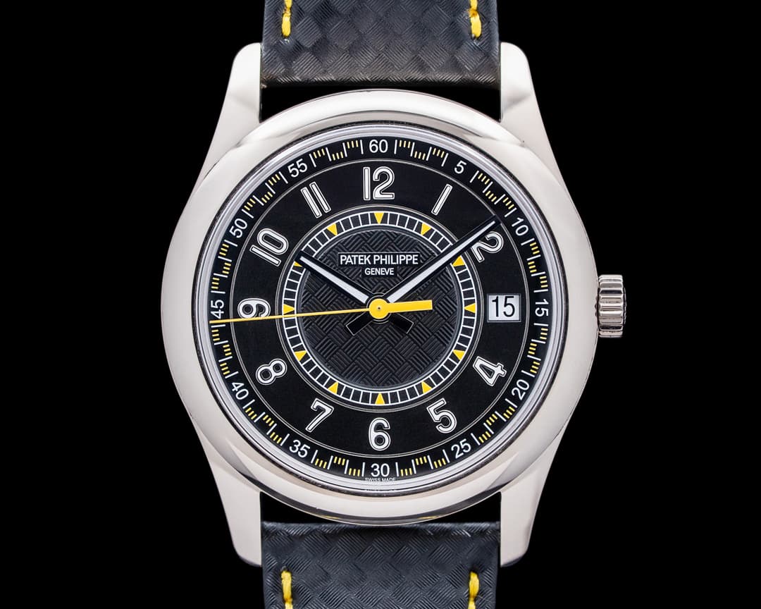 Patek Philippe 6007G Calatrava 18K White Gold Ebony Black Dial