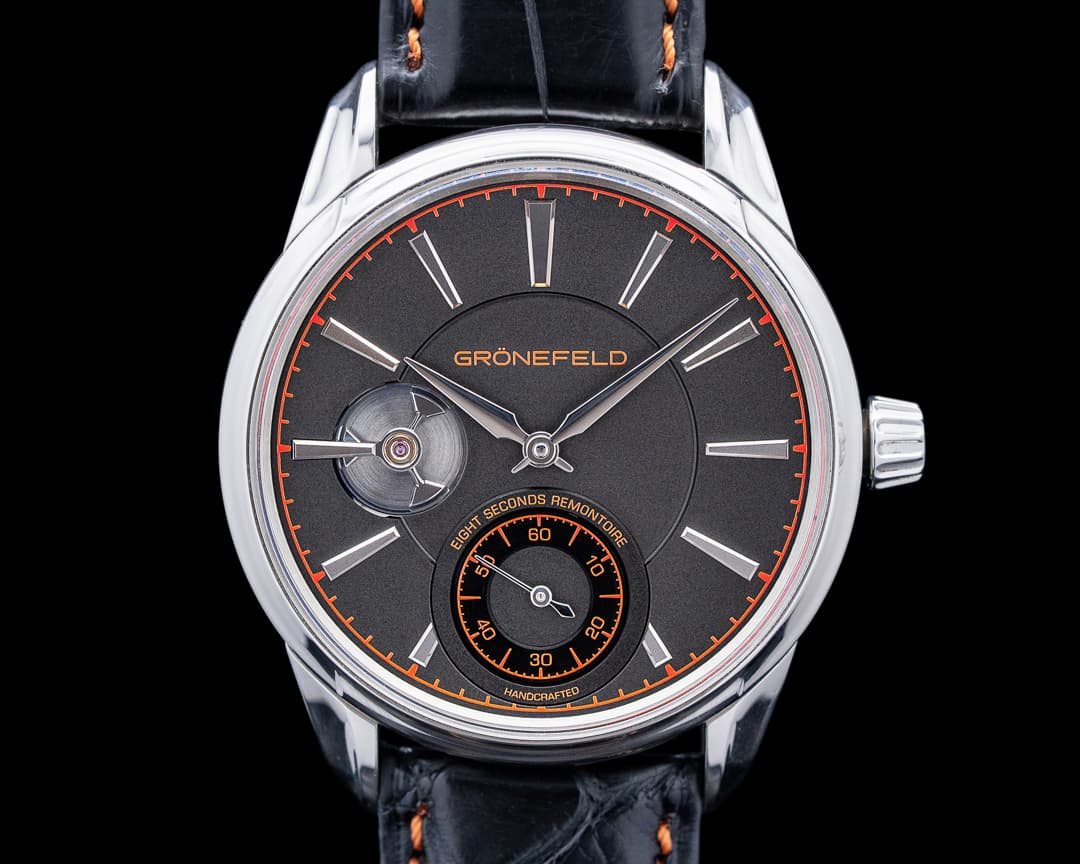 Gronefeld 1941 Remontoire Constant Force SS Black Dial