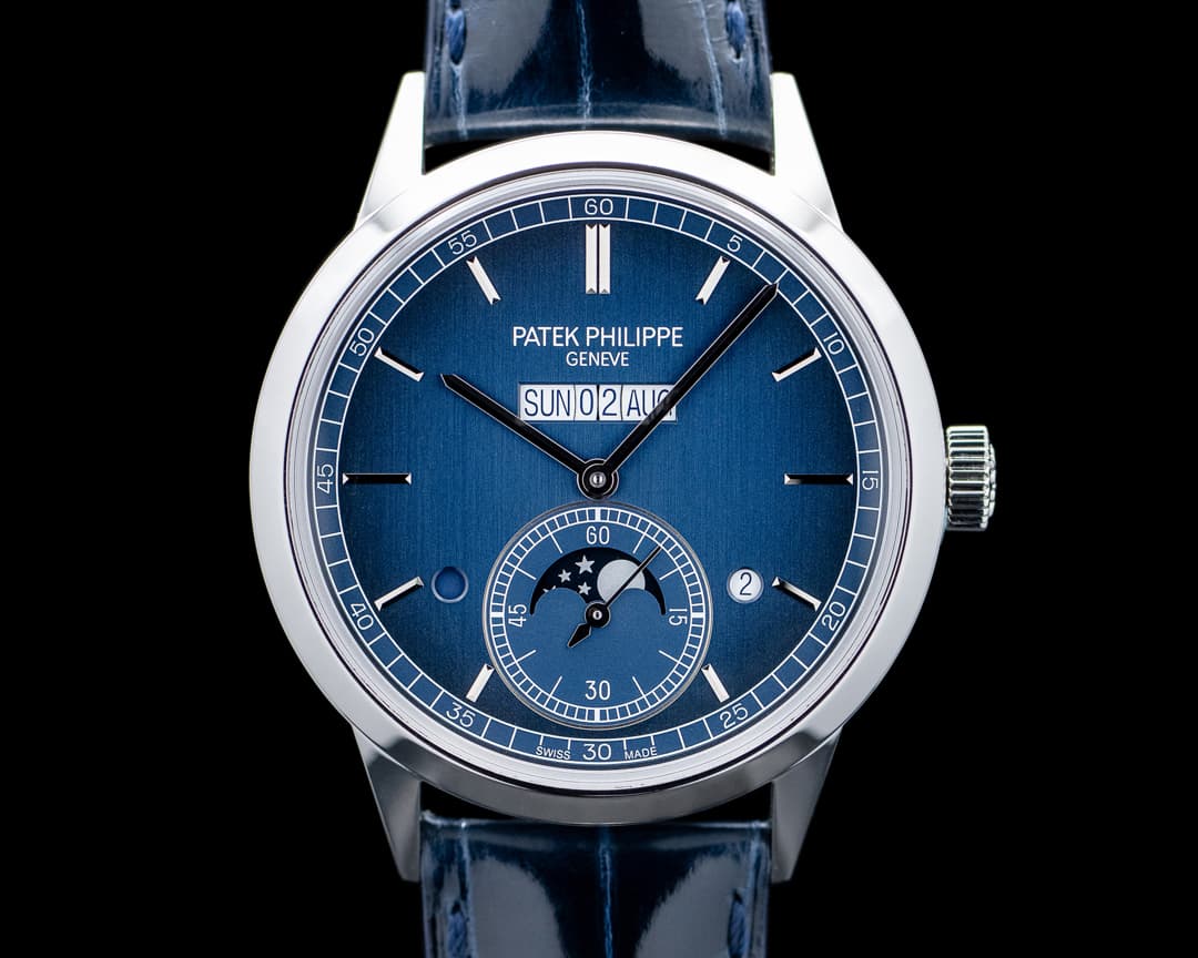 Image of Patek Philippe 5236P In-line Perpetual Calendar Platinum Blue Dial