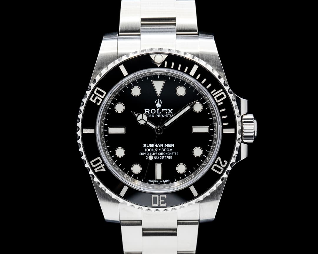 Rolex 114060 Submariner No Date SS Black Dial