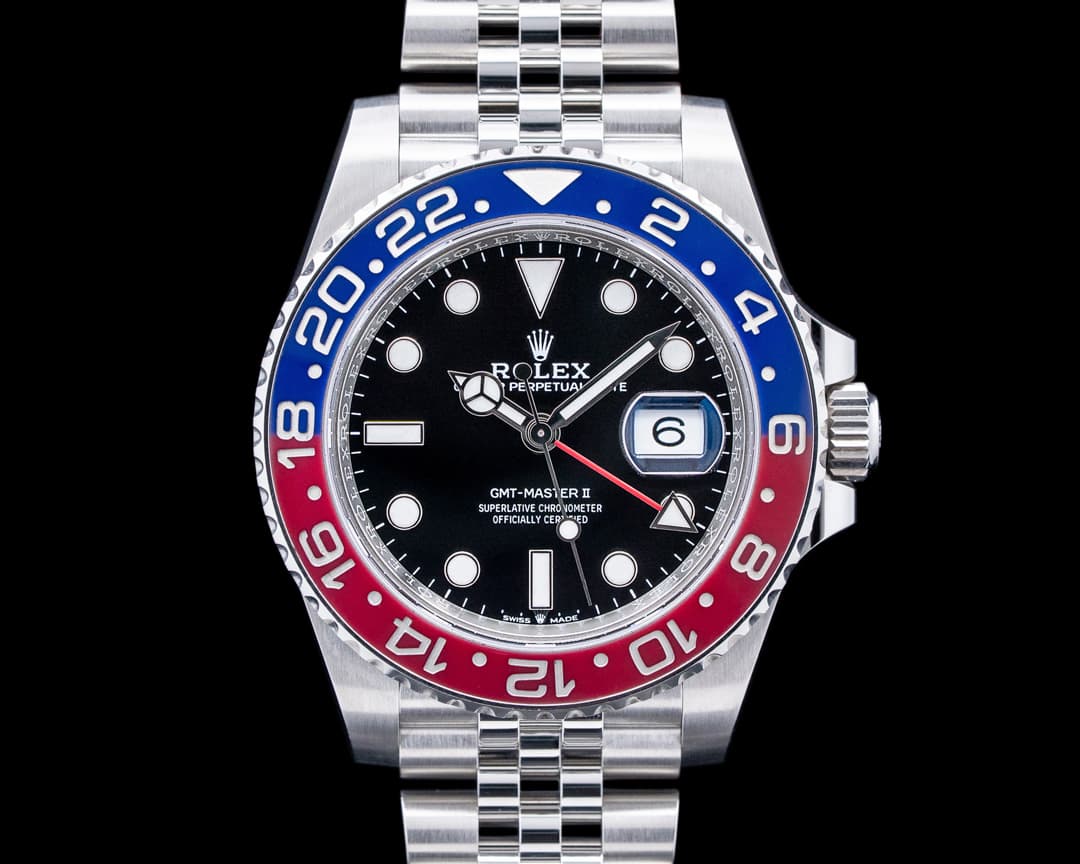 Rolex 126710BLRO GMT-Master II "Pepsi" Jubilee SS Black Dial