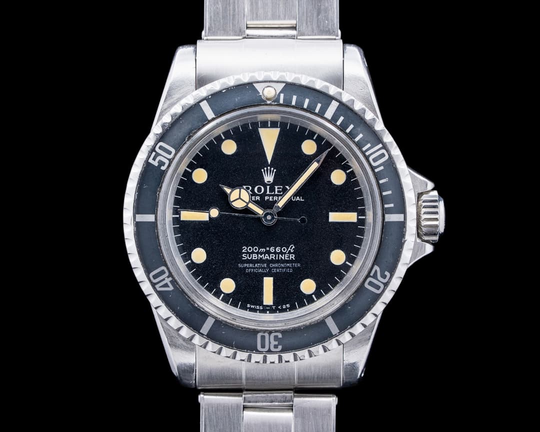 Rolex 5512 Submariner SS Matte Black Dial Circa. 1967