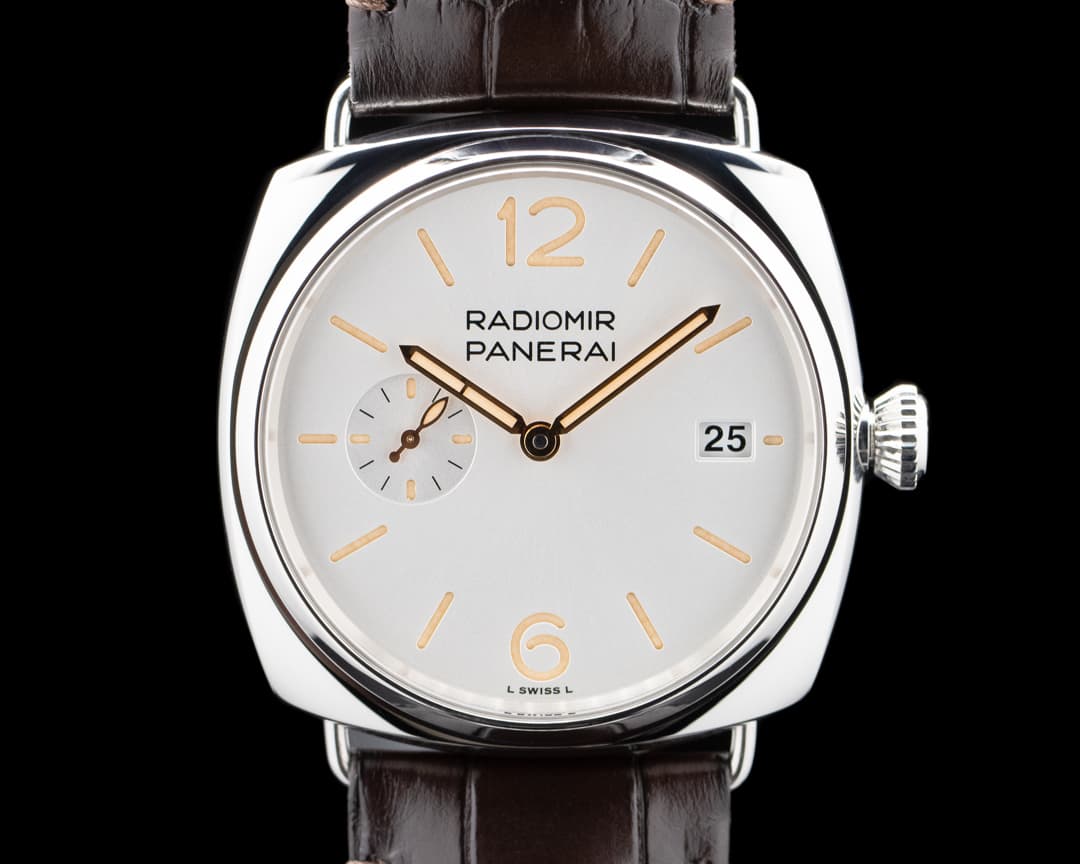 Panerai PAM01292 Radiomir Quaranta SS White Sun Brushed Dial