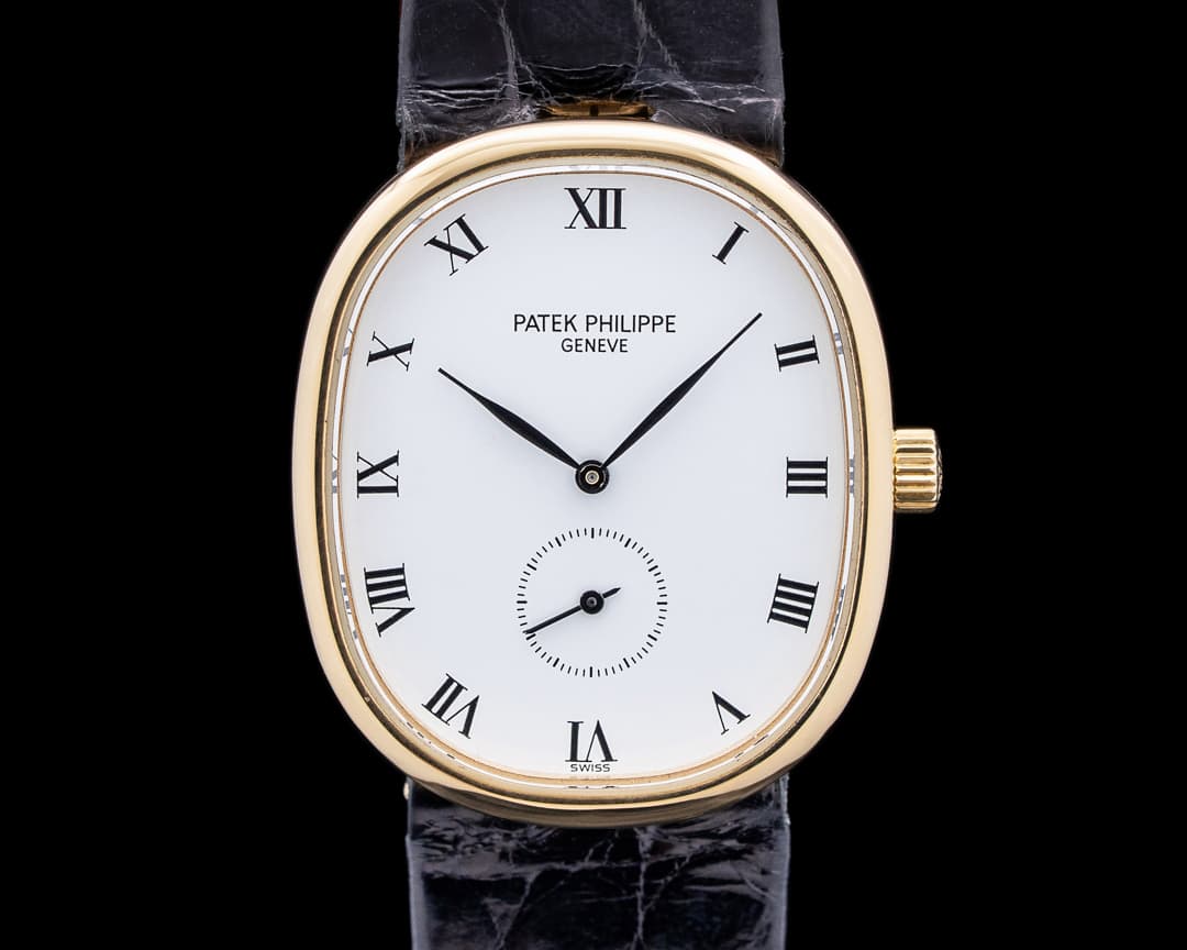 Patek Philippe 3978 Golden Ellipse 18K Yellow Gold White Dial