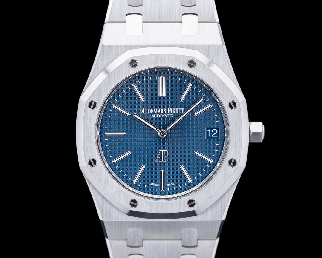 Audemars Piguet 16202ST Royal Oak Jumbo Extra-Thin SS Blue Dial