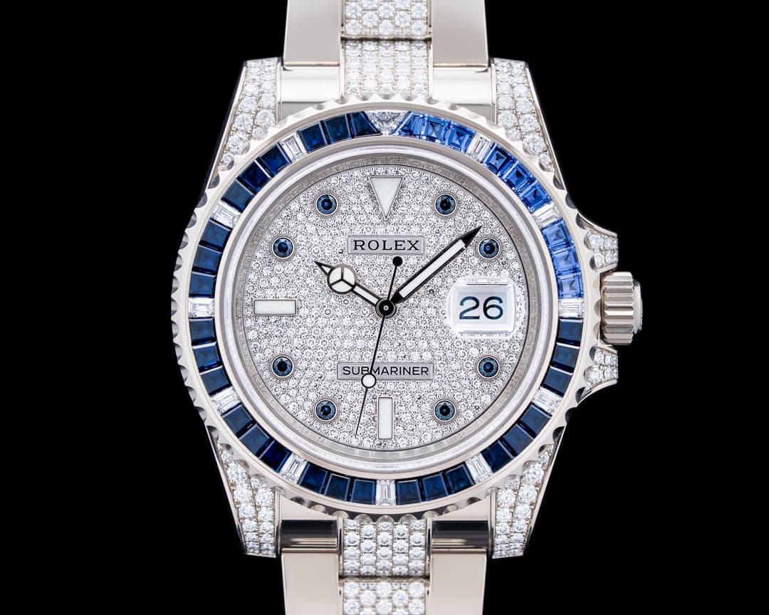 Rolex 116659SABR Submariner Date 18K White Gold Sapphire / Diamond Dial