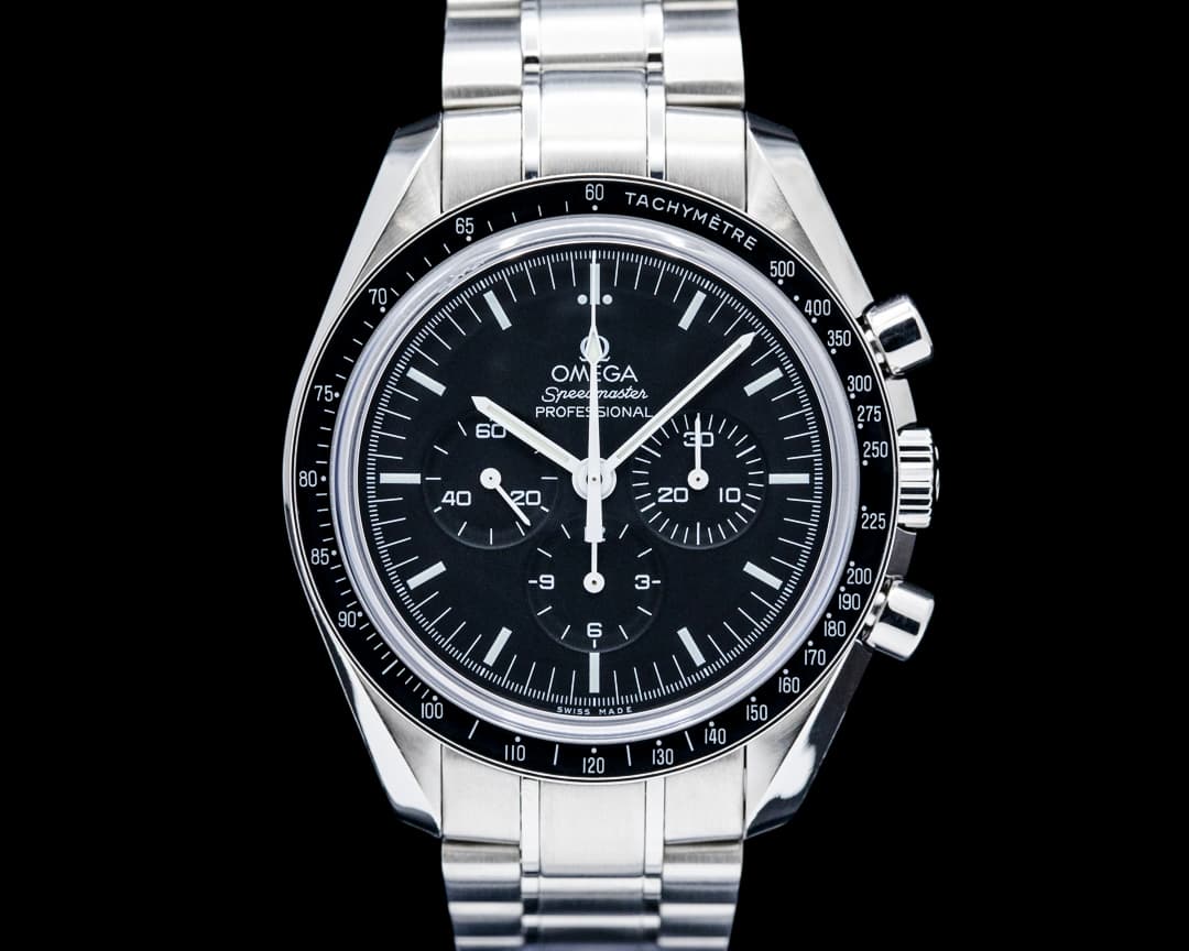 Omega Speedmaster Professional Moonwatch SS Black Dial