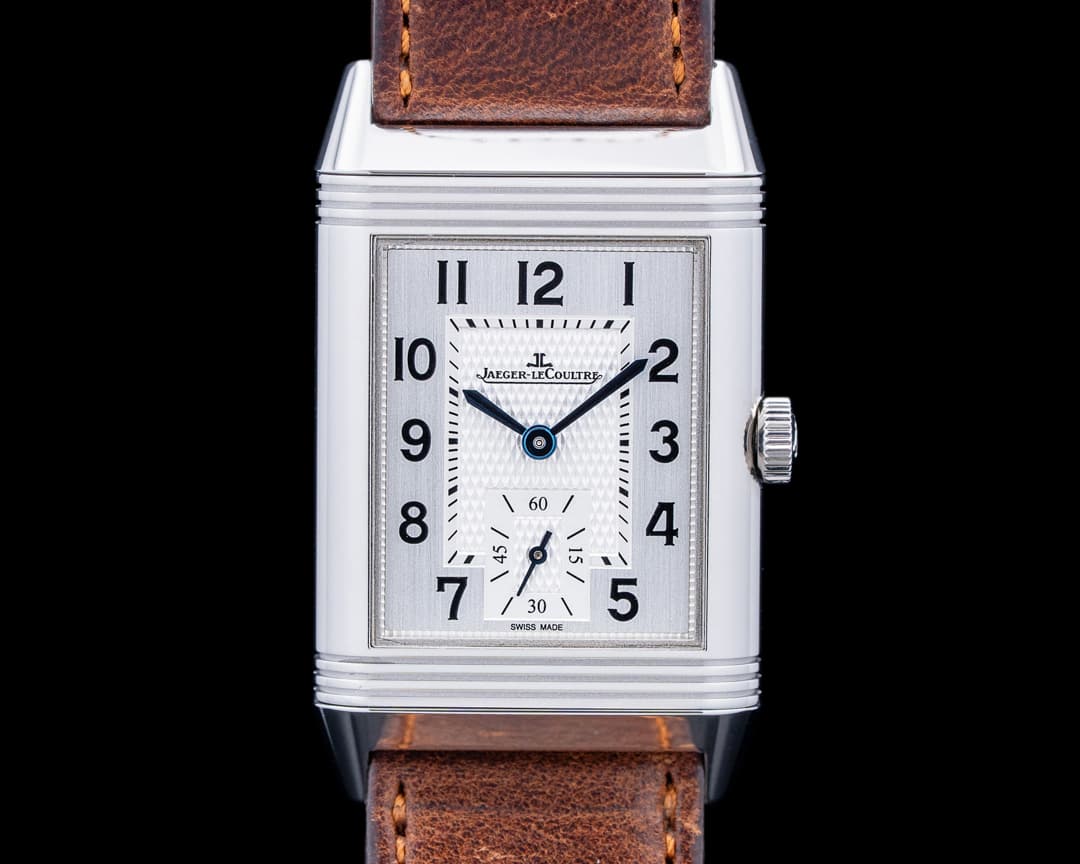 Jaeger LeCoultre Q2458422 Reverso Classic Medium Duoface SS Silver Dial