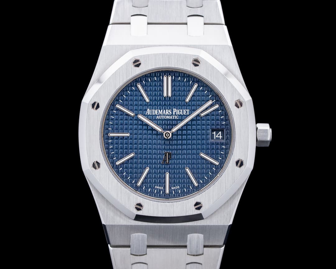 Audemars Piguet 15202ST Royal Oak Jumbo Extra-Thin SS Blue Dial