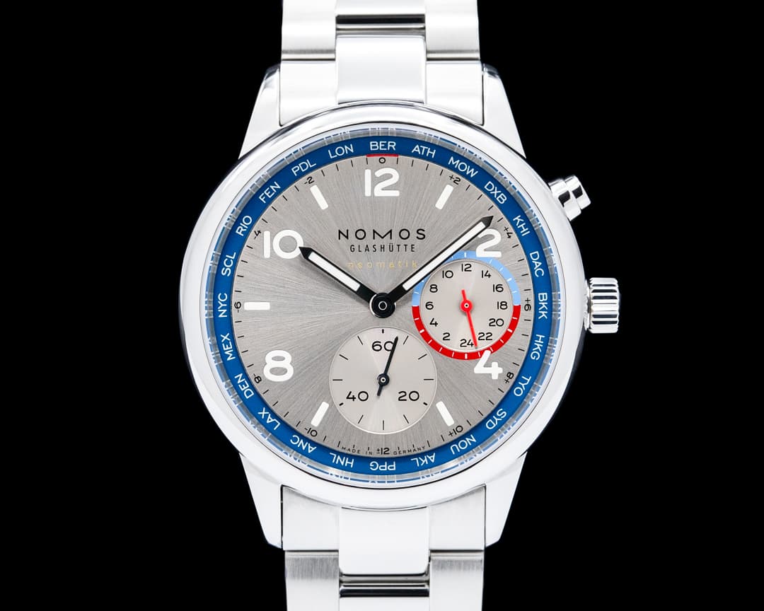 Nomos 791 Club Sport Neomatik Worldtimer SS Silver Dial 2025