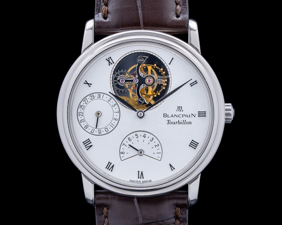 Image of Blancpain 0023 Villeret Flying Tourbillon Platinum White Dial