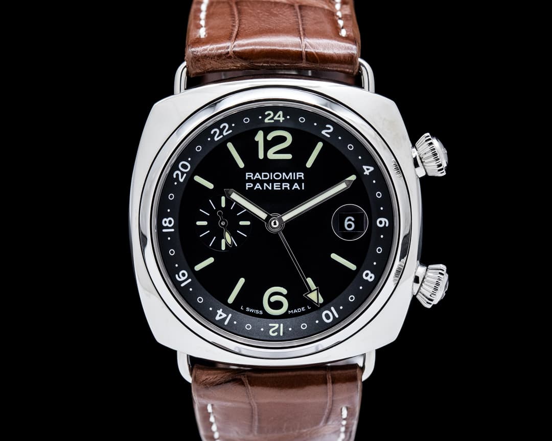 Image of Panerai PAM00184 Radiomir GMT SS Black Dial