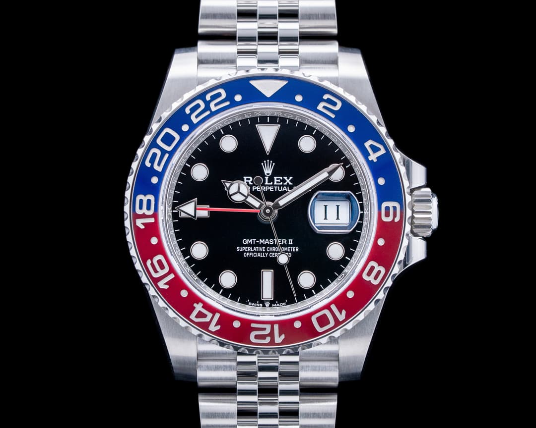 Rolex 126710BLRO GMT-Master II "Pepsi" Jubilee SS Black Dial