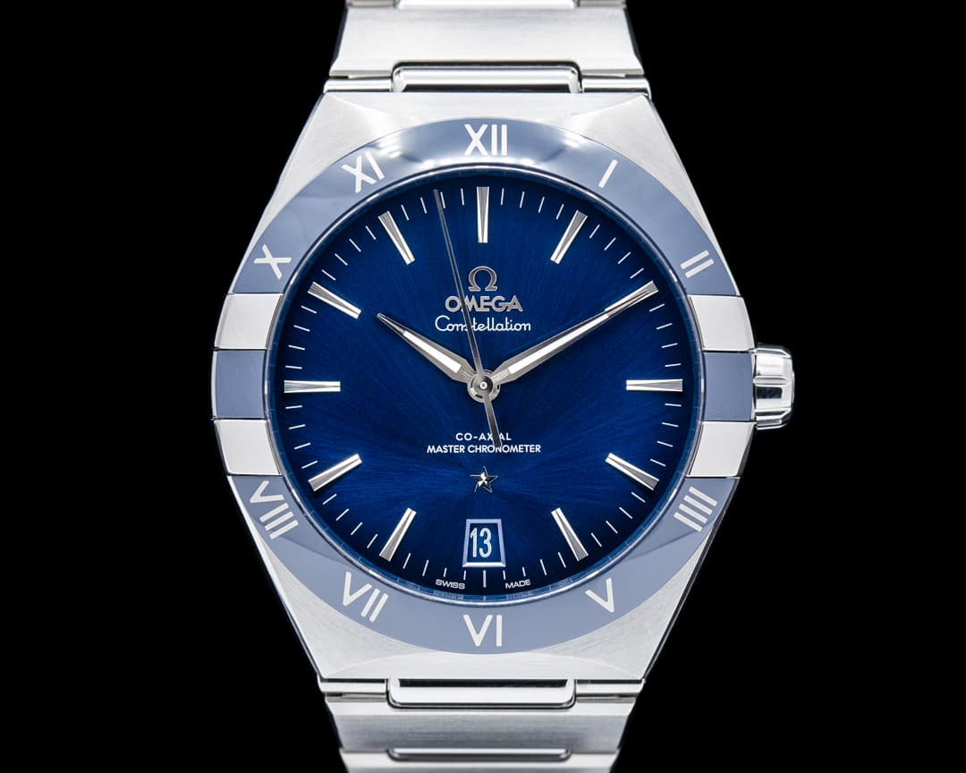 Image of Omega Constellation Co Axial Master Chronometer SS Blue Dial