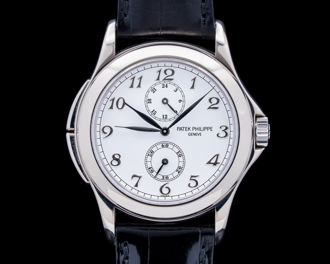 Patek Philippe 5134G Travel Time Calatrava 18K White Gold White Dial