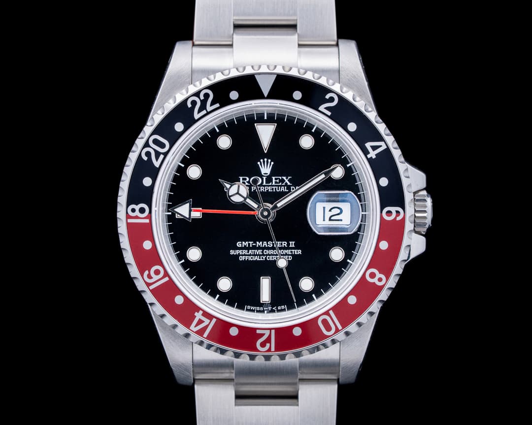 Rolex 16710A GMT-Master II "Coke" SS Black Dial Circa. 1991
