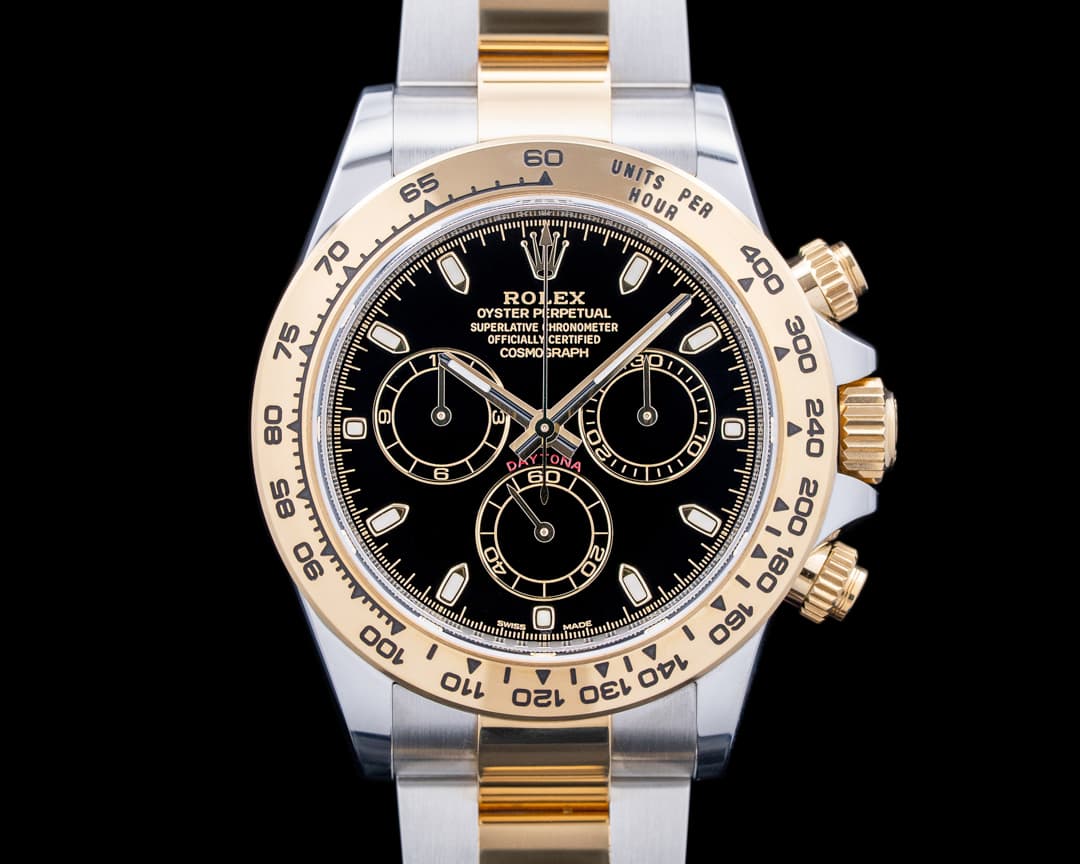Rolex 116503 Daytona 18K YG / SS Black Dial