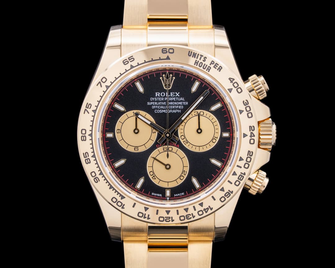 Rolex 126508 Daytona 18K Yellow Gold Black Dial 2025