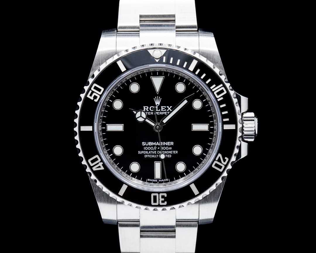 Image of Rolex 114060 Submariner No Date SS Black Dial