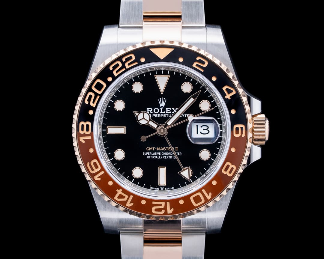 Rolex 126711CHNR GMT-Master II SS / 18K Everose Gold Black Dial