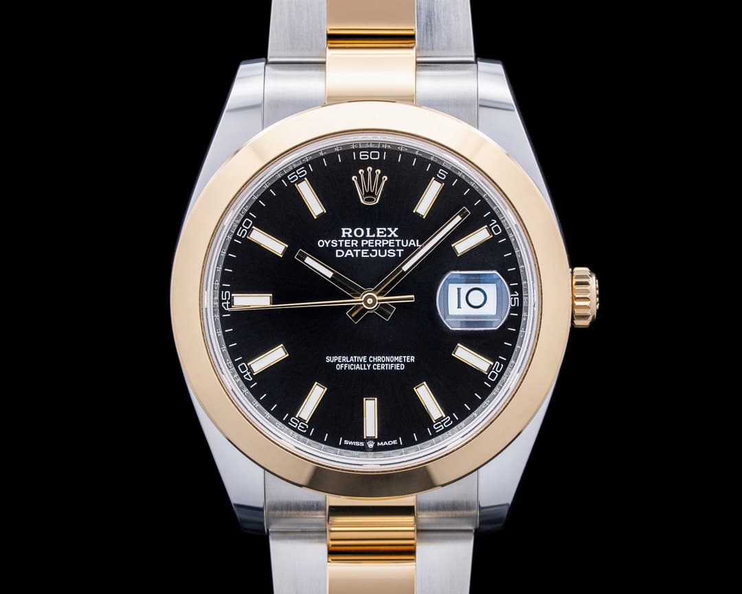 Rolex 126303 Datejust 41 18K YG / SS Black Dial