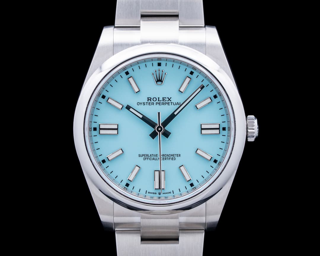Rolex 124300 Oyster Perpetual 41 SS Tiffany Blue Dial