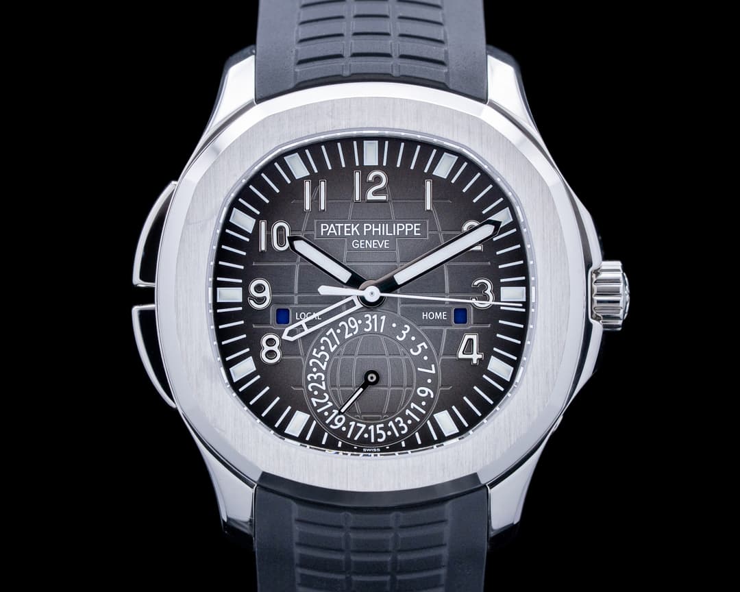Patek Philippe 5164A Aquanaut Travel Time SS Black Dial