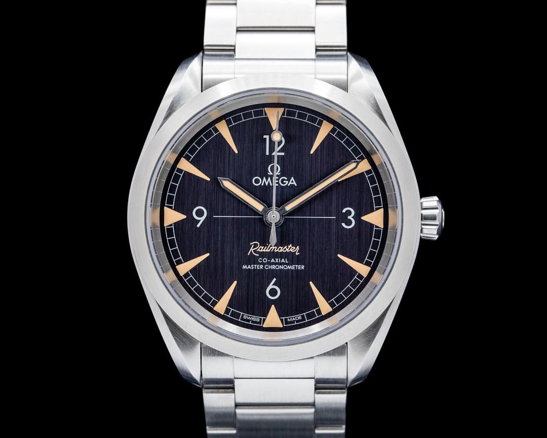 Image of Omega Railmaster SS Black Dial