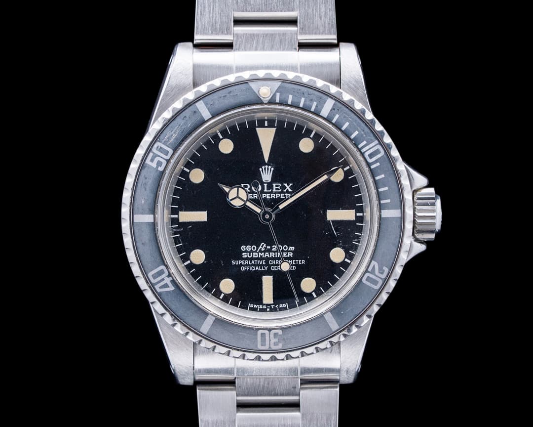 Rolex 5512 Submariner SS Matte Black Dial Circa. 1971