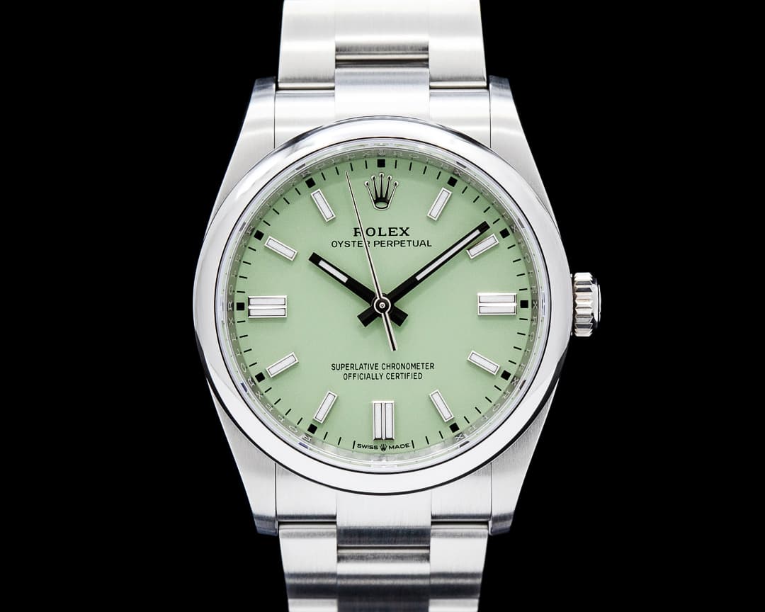 Rolex 126000 Oyster Perpetual SS Pistachio Green Dial 2026