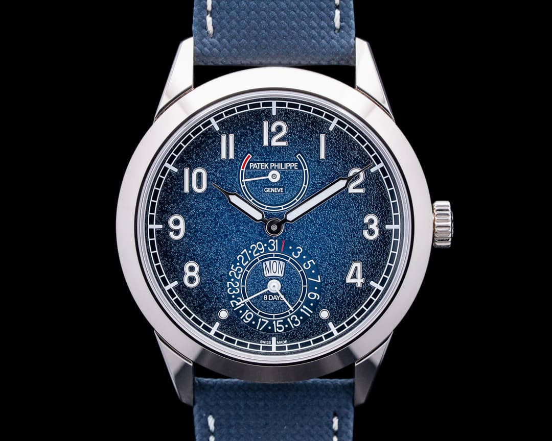 Patek Philippe 5328G Calatrava 8-Day 18K White Gold Blue Dial 2026 UNWORN
