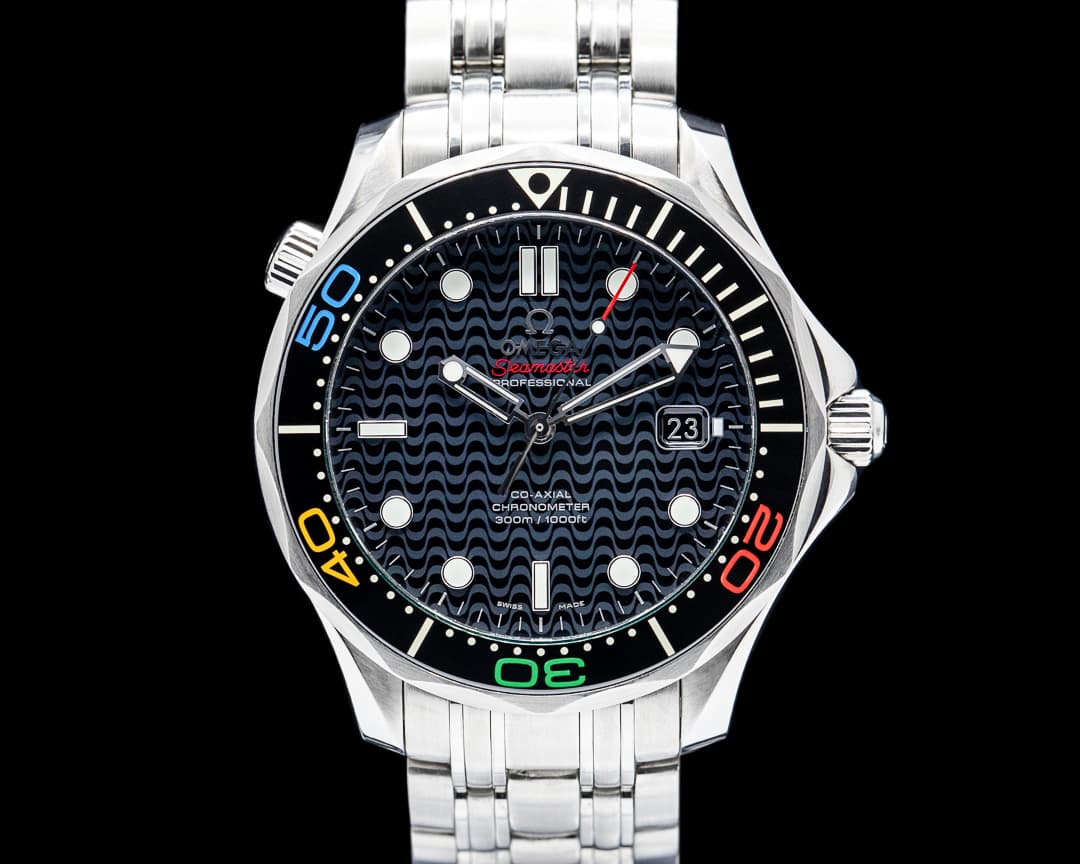Omega Seamaster Diver 300M Rio 2016 SS Black Dial LIMITED
