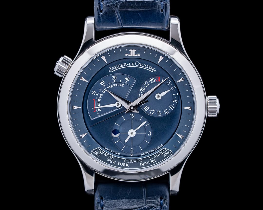 Jaeger LeCoultre 142.6.92 Master Geographic Platinum Blue Dial LIMITED